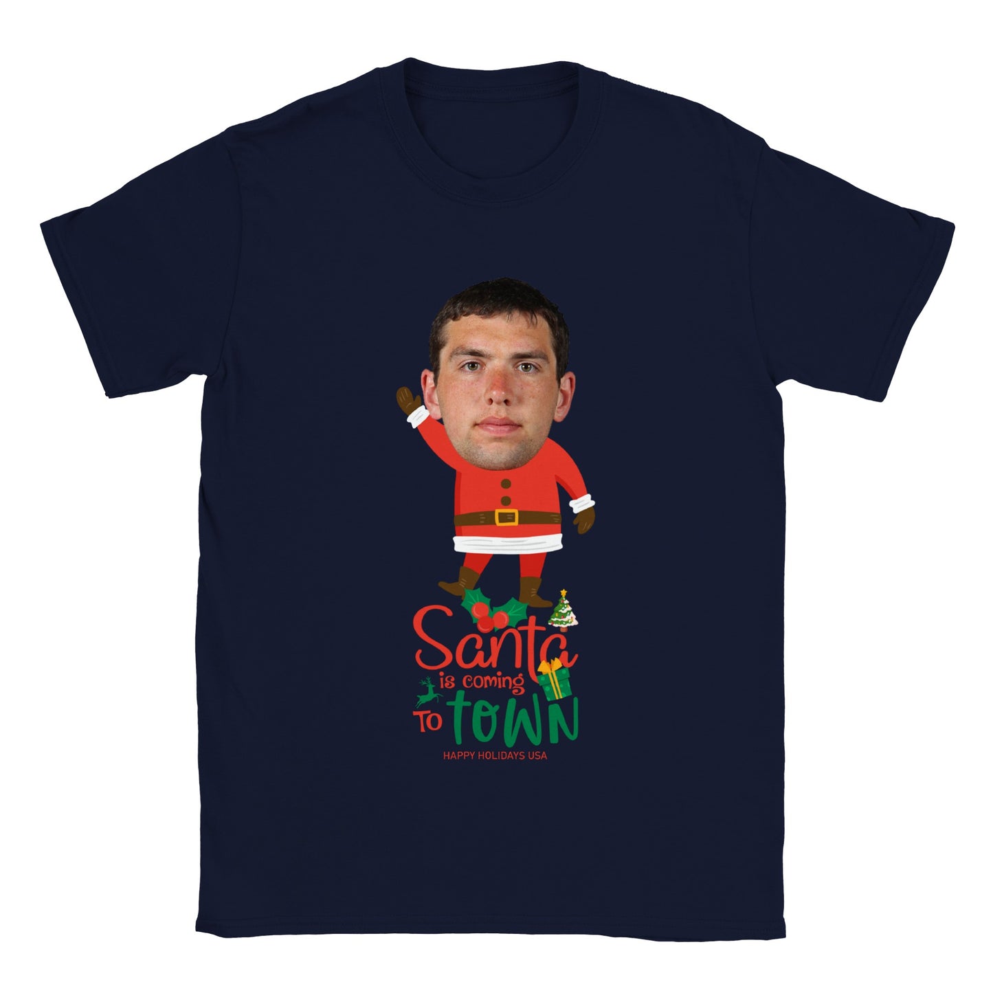 Santa Is Coming To Town - Christmas Tee