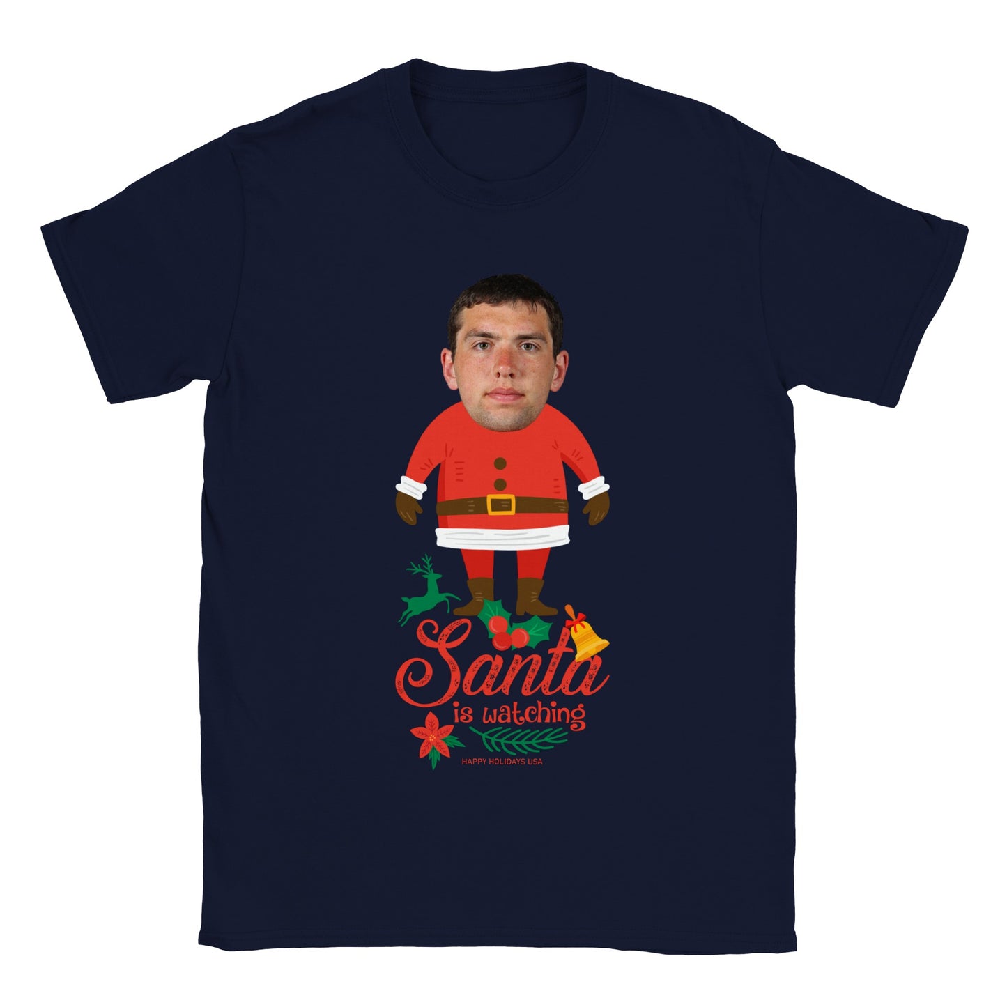 Santa Is Watching - Christmas Tee